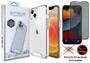 Imagem de Kit Para Iphone 13 - Capa Capinha Clear Space + Película Privacidade 3D de Vidro