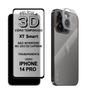 Imagem de Kit Para IPhone 14 Pro  Película 3D Vidro + Película Traseira 9D + Película da Câmera 3D