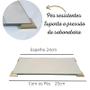 Imagem de Kit Para Lavabo Gold Luxuoso Vidro Degradê Branco +Difusor +Bandeja - K242