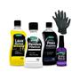 Imagem de Kit Para Lavar Carro shampo Pretinho Renova Plástico Aroma