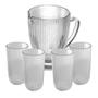 Imagem de Kit Para Mesa Posta Com 4 Copos Alto 450ml E Jarra Resistente 1,3 Litros
