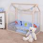 Imagem de Kit Para Mini Cama Montessoriana Menino Dinossauro Azul