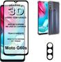 Imagem de Kit Para Moto G60s  Película 3D Vidro + Película da Câmera 3d + Capa Capinha Case