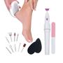 Imagem de Kit para pedicure manicure removedor de calos completo com polidor de unhas lixador esfoliador  e rachaduras