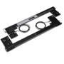 Imagem de Kit Para Porta Escamoteavel 664mm Elx Embutido IF/VF 408.25.365 Preto Hafele 664x550mm
