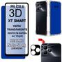 Imagem de Kit Para Realme Note 50 4g  Película 3D Vidro + Película da Câmera 3d + Capa Capinha Case