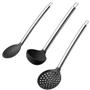 Imagem de Kit Para Servir de Silicone com Cabo Inox Preto Uphome Multilaser - Ud068