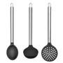 Imagem de Kit Para Servir de Silicone com Cabo Inox Preto Uphome Multilaser - Ud068