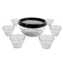 Imagem de Kit Para Sobremesa Com 1 Bowl Com Tampa + 6 Potes de Sobremesa 
