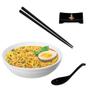 Imagem de Kit para Sopa Japonesa com Tigela 800 Ml + Colher + Par de Hashi + Descanso para Hashi