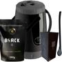 Imagem de Kit Para Tereré Garrafa Lisa Black Erva Mate 500g Copo Cuia Quadrado Acrílico Bomba Clássica Preta
