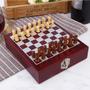 Imagem de Kit para Vinho Com Jogo de Xadrez 5 Peças Aço Inox e Madeira