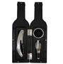 Imagem de Kit Para vinho formato de garrafa Acessorios P Abrir Vinho