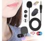 Imagem de Kit Para Youtuber Tripé Profissional Câmera Celular Iluminador Led Ring Light 3 Cores + Microfone Lapela Gravação Vídeo