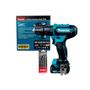 Imagem de Kit Parafusadeira/Furadeira de Impacto Makita HP333DWYX3 12V Com Jogo de Brocas  D03894 21MM 25500IPM 20 Níveis de Torque Com 1 Bateria e Carregador