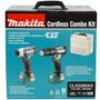 Imagem de Kit parafusadeira/furadeira de impacto + parafusadeira de impacto com 2 baterias e carregador - makita