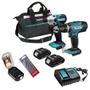 Imagem de Kit Parafusadeiras Impacto Dlx2336Syx-P 18V Makita + Acess