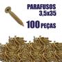 Imagem de Kit Parafuso Chipboard Para Madeira 35X35Mm 100 Peças
