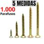 Imagem de Kit Parafuso para Madeira Chipboard Philips com 1000 Parafusos para MDF Móveis