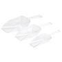 Imagem de Kit Pás Medidoras De Acrílico Alimentos P, M, G Transparente
