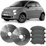 Imagem de Kit Pastilha Disco Freio Fiat 500 1.4 2009 a 2015 Dianteiro Bosch PD509B Frasle Com Sensor Dianteiro