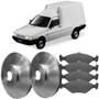 Imagem de Kit Pastilha Disco Freio Fiat Uno Fiorino 1994 a 2013 Dianteira Ventilado Teves TRW