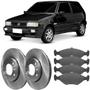 Imagem de Kit Pastilha Disco Freio Fiat Uno Fiorino Furgão Dianteiro Ventilado Teves TRW