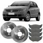 Imagem de Kit Pastilha Disco Freio Gol G5 2008 a 2012 Dianteiro Ventilado Bosch Lonaflex