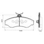 Imagem de Kit Pastilha Disco Freio S10 4x2 97 a 2011 Dianteira Ventilado Varga Frasle