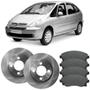 Imagem de Kit Pastilha Disco Freio Xsara 2001 a 2011 Dianteiro Ventilado Girling Lonaflex