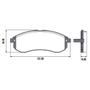 Imagem de Kit Pastilha Disco Pajero Sport 2006 a 2011 Dianteiro Ventilado Akebono Lonaflex