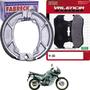 Imagem de Kit Pastilha + Lona Freio 1.00 Xl V Transalp 600 1987 a 1990 Valencia Brakes/Fabreck