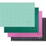 Imagem de Kit Patchwork Scrapbook Base de Corte 60x45 ou 30x45 Cores Verde Rosa Preto Tiffany + Cortador Circular 45mm Verde,60x45