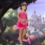 Imagem de Kit Patinete de Ferro Rosa 75 cm + Fantasia de Princesa