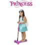 Imagem de Kit Patinete DMR5666 Roxo e Fantasia Princesa Azul