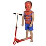 Imagem de Kit Patinete Radical Dobrável Dm Toys 40Kg + Fantasia Aranha