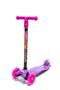 Imagem de kit Patinete Roxo Dm Toys 3 Rodinhas com Luz Led + Fantasia