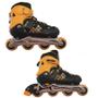 Imagem de Kit Patins In Line + Capacete Laranja Tam M Vollo