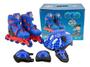 Imagem de Kit Patins In Line da Turma da Aventura  Azul 34/37 1502 Unitoys