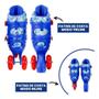 Imagem de Kit Patins Sonic In e Tri Line com Protecao 28 a 31 - Bbr S003
