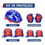 Imagem de Kit Patins Sonic In e Tri Line com Protecao 28 a 31 - Bbr S003