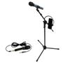 Imagem de Kit Pedestal Tripé +Suporte p/ Celular+ Microfone com Fio
