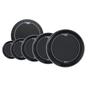 Imagem de Kit Pele 10 12 14 16 22 14cx Black Twins Duplo Hidráulica
