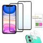 Imagem de Kit Pelicula De Vidro 3D Frontal + Pelicula Camera Traseira Para Iphone 11