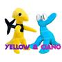 Imagem de Kit Pelúcia Rainbow Friends 2 Roblox Boneco Ciano e Yellow