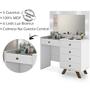 Imagem de Kit Penteadeira Com Banqueta Em MDF 00809101X022034 Branco LPA