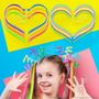 Imagem de Kit Penteado Cabelo Maluco Infantil 6 Mechas de Cabelo Sintético Coloridas + 10 Hastes Flexíveis de Pelúcia Candy