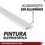 Imagem de Kit Perfil Led Sobrepor Slim 17x8mm Alumínio Para Fita Led 2 Metros - Risqué Avant