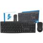 Imagem de Kit Periféricos Teclado+mouse Wireless 24GHZ