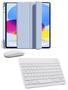 Imagem de Kit Personalidado de Capa Smart, Teclado e Mouse Bluethooth Compatível Com IPad 10 Geração